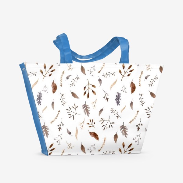 Пляжная сумка «Dried flowers  (white)»