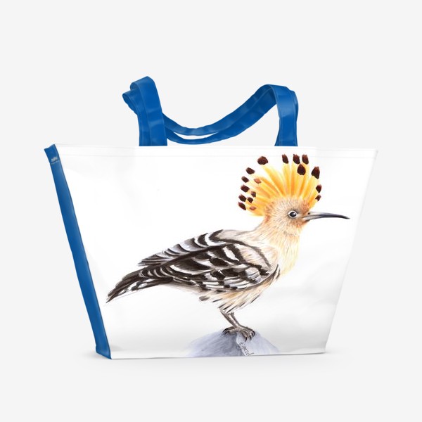 Пляжная сумка «Птица удод»