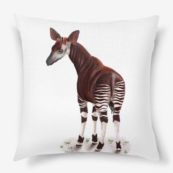 Подушка «Лошадка-зебра окапи»