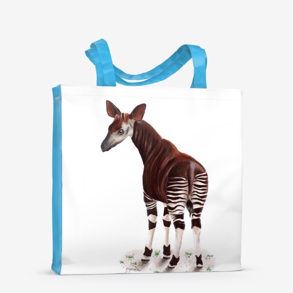 Сумка-шоппер «Лошадка-зебра окапи»