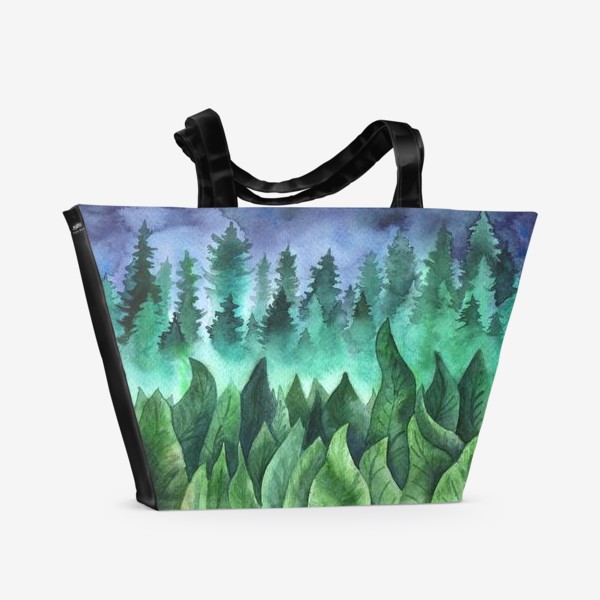 Пляжная сумка «Туманный лес»