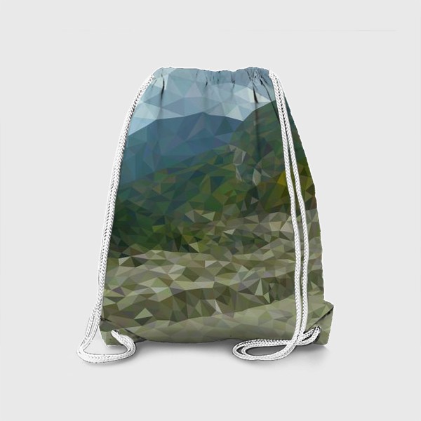 Рюкзак «Горный пейзаж в полигональной технике Low Poly»