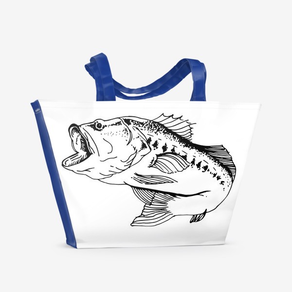 Пляжная сумка «Большая рыба»