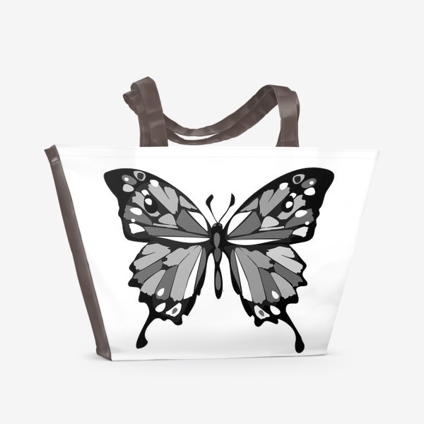 Пляжная сумка «Серая бабочка»