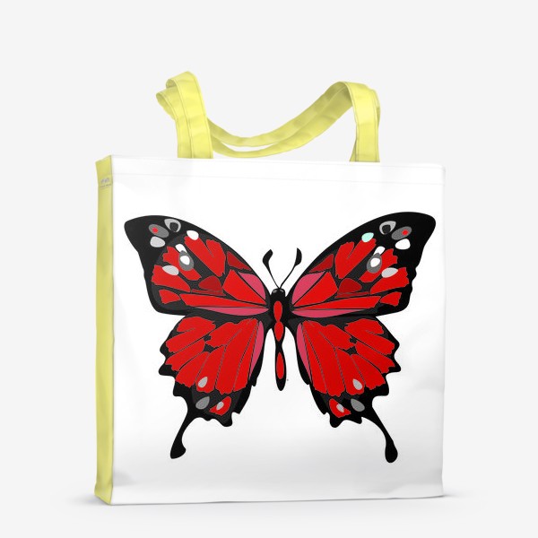 Сумка-шоппер «Красная бабочка»