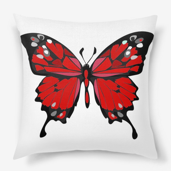 Подушка «Красная бабочка»