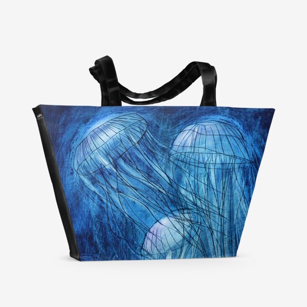 Пляжная сумка &laquo;медузы в море&raquo;