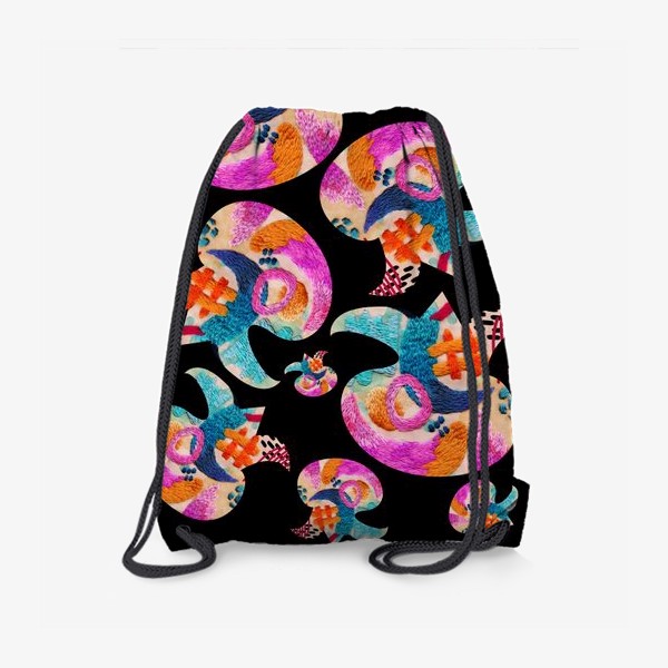 Рюкзак «цветочный паттерн с вышивкой»