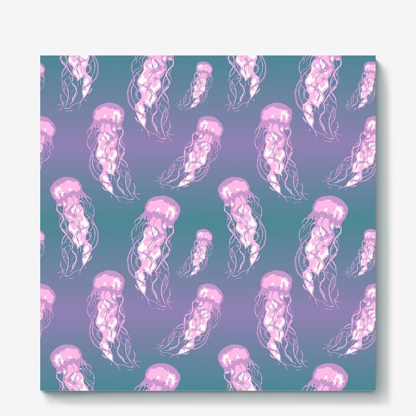 Холст «Розовые медузы»