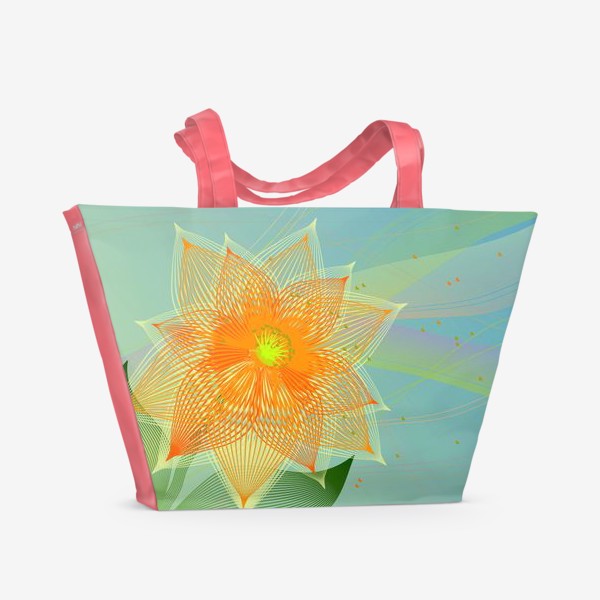Пляжная сумка «Абстрактный цветок»