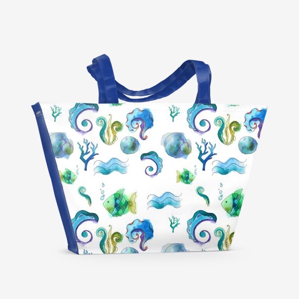 Пляжная сумка «Морские узоры»
