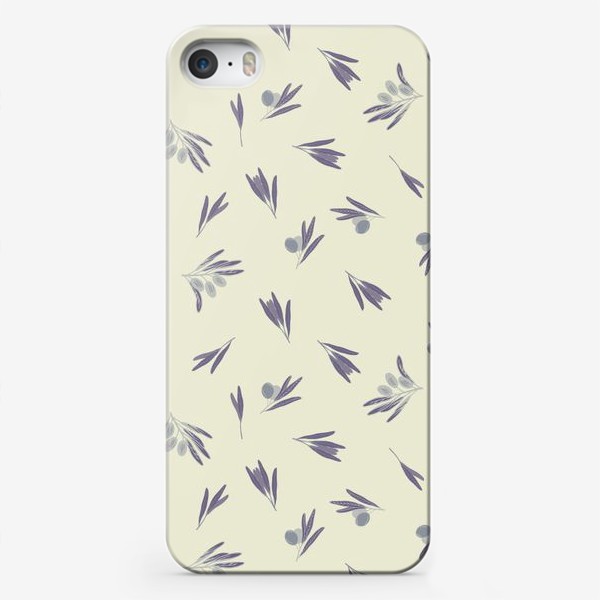 Чехол iPhone «Синие маслины»