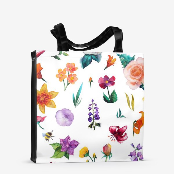 Сумка-шоппер «Садовые цветы»