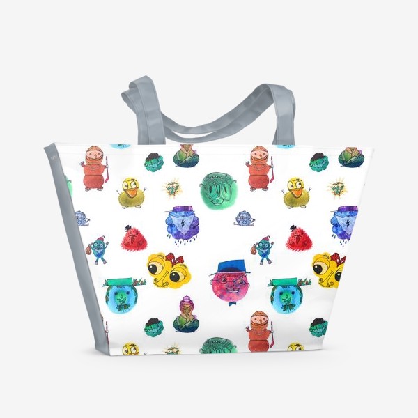 Пляжная сумка «Веселые персонажи»