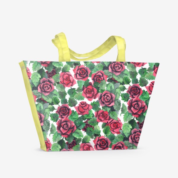 Пляжная сумка &laquo;Цветущие розы&raquo;