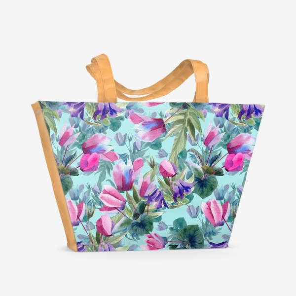 Пляжная сумка «Summer flowers»