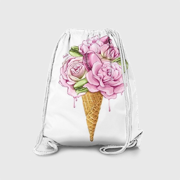 Рюкзак «сладкое цветочное мороженое»