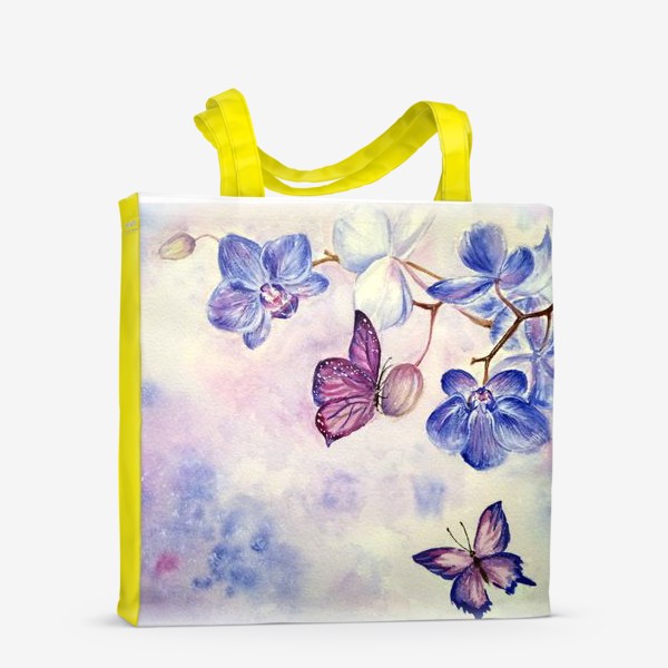 Сумка-шоппер «Орхидеи и бабочки»