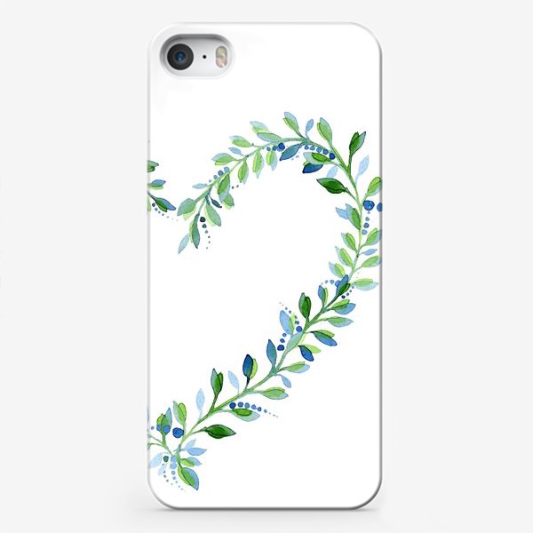 Чехол iPhone «Зеленое сердце»