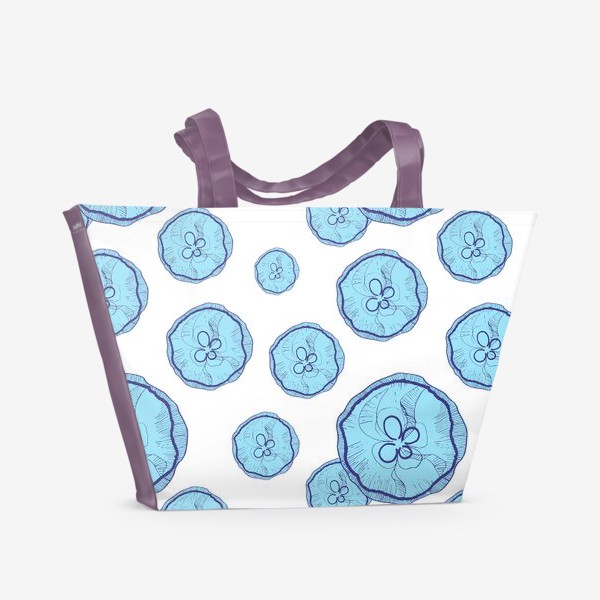 Пляжная сумка «Голубые медузы»