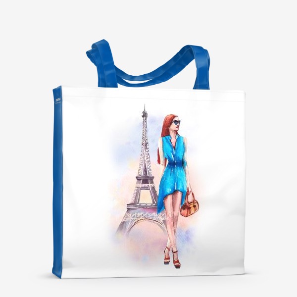 Сумка-шоппер «девушка и Париж»