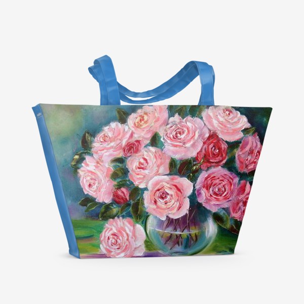 Пляжная сумка «Чарующие розы»