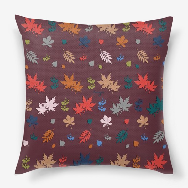 Подушка «Осень. Листья (pantone 2)»