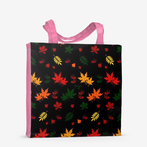 Сумка-шоппер «Осень. Листья (на черном)»