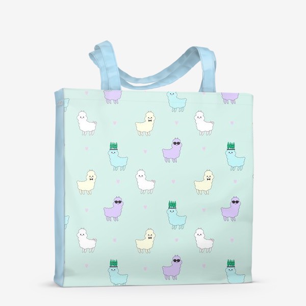 Сумка-шоппер «colorful alpacas pattern»