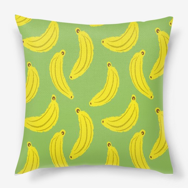 Подушка «Паттерн с бананами»