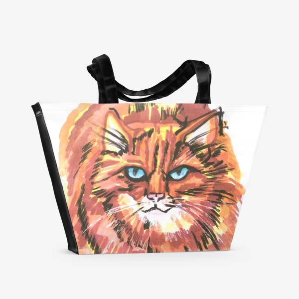 Пляжная сумка «Рыжий кот»