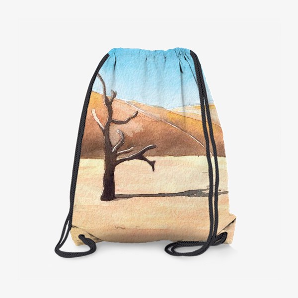 Рюкзак «Акварельный пейзаж - пустыня»