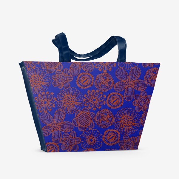 Пляжная сумка «цветочный паттерн»