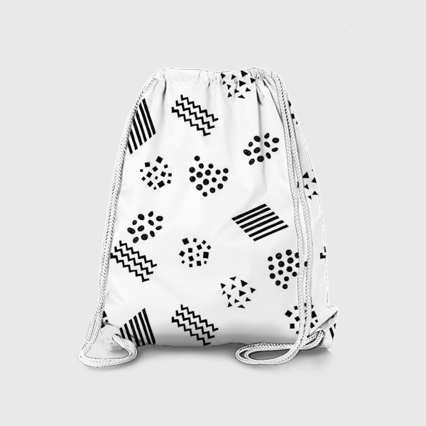 Рюкзак «Паттерн с геометрическими дудлами»