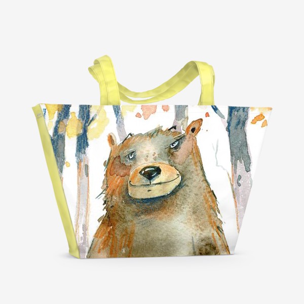 Пляжная сумка «Миша в лесу »