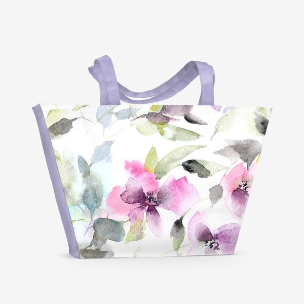 Пляжная сумка &laquo;Цветы&raquo;