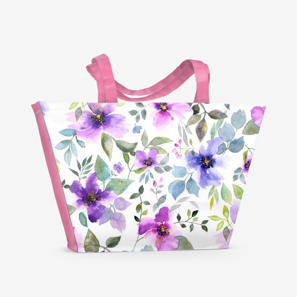 Пляжная сумка «Цветочное лето»