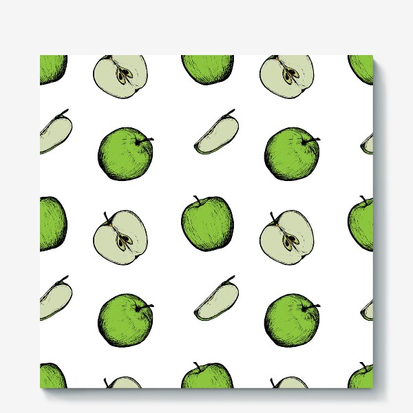Холст «Зеленые яблоки»