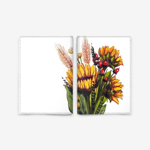 Обложка для паспорта «Sunflowers»