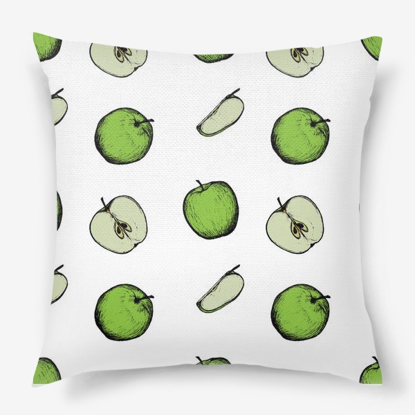 Подушка «Зеленые яблоки»