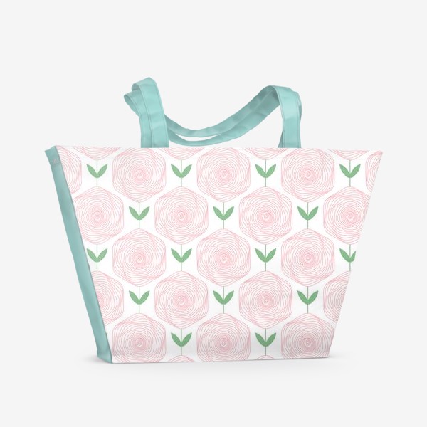 Пляжная сумка «Фантазийные розы»