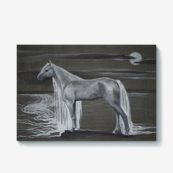 Холст «Белая лошадь»