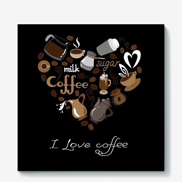 Холст «кофе»