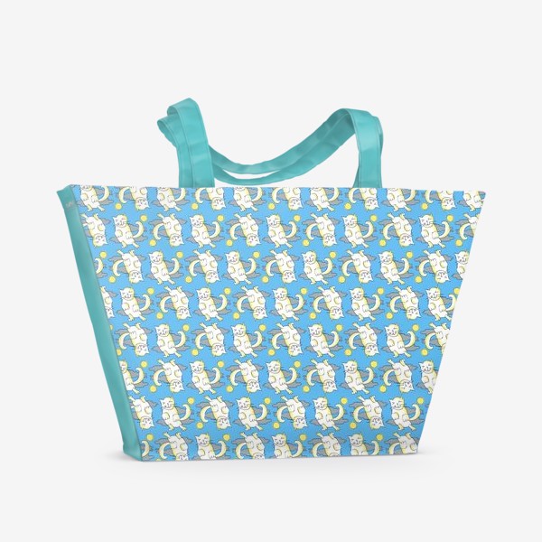 Пляжная сумка «Коти в облаках»