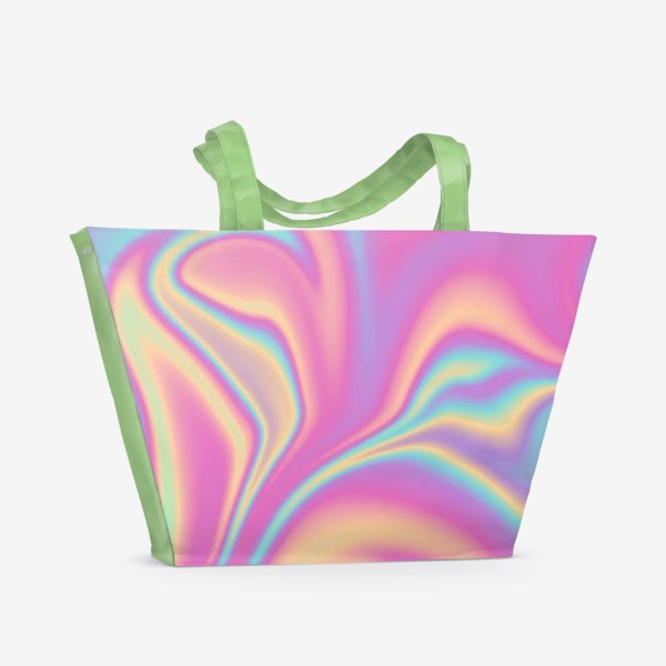 Пляжная сумка «Голографический фон ( Holographic background )»