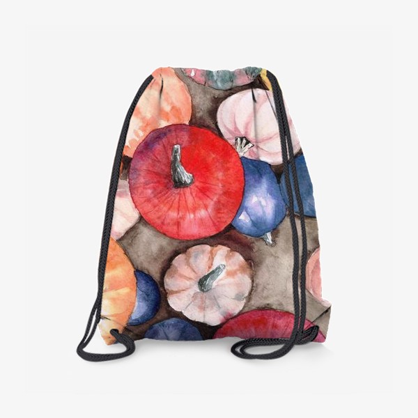 Рюкзак «акварельные осенние тыквы»