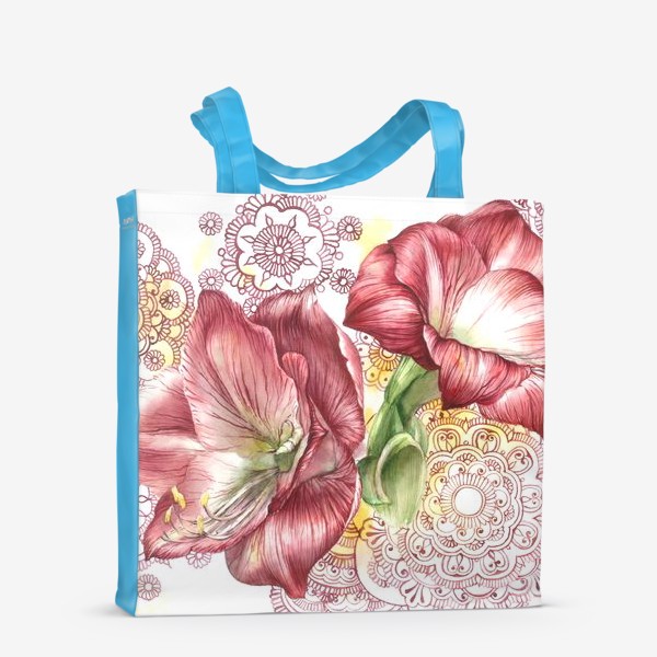 Сумка-шоппер «Цветы Амариллиса»