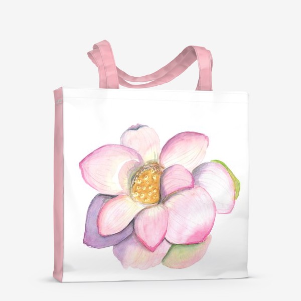 Сумка-шоппер «Акварельный цветок лотоса»
