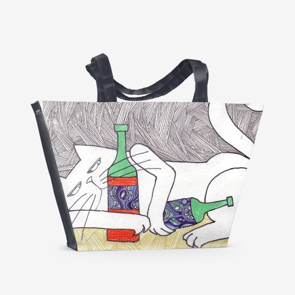 Пляжная сумка «Кот да Винчик4»