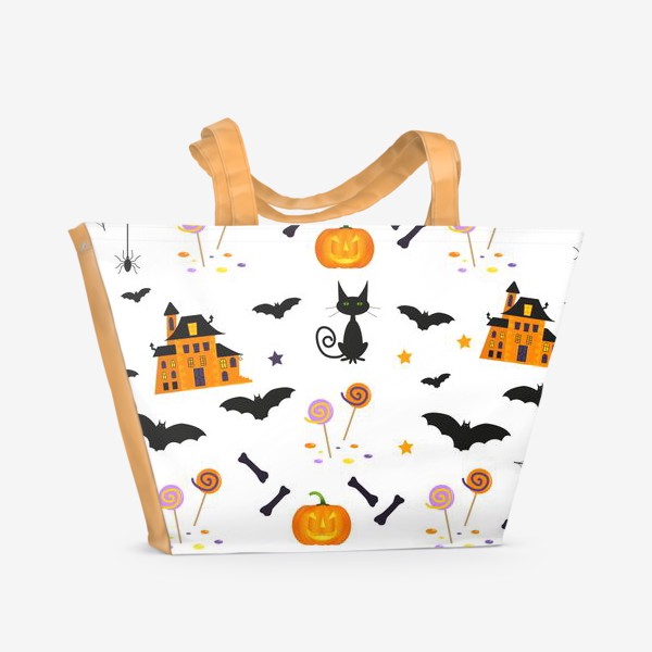 Пляжная сумка «Halloween pattern»